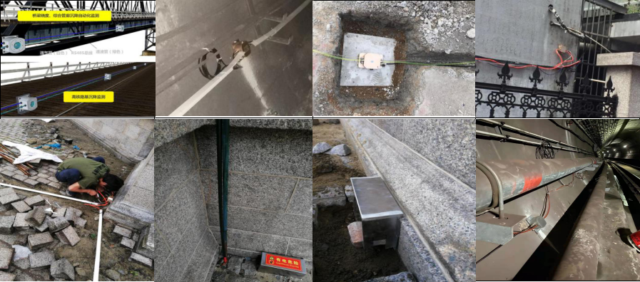 靜力水準儀現場安裝圖 靜力水準儀現場安裝圖